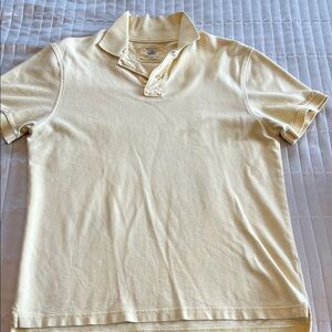 J Crew Creamy Yellow Polo Shirt